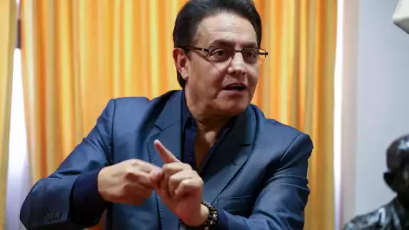 El candidato presidencial Fernando Villavocencio fue agredido durante un evento realizado al norte de Quito