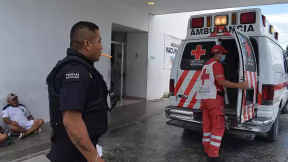 El herido fue trasladado para brindarle atención médica El herido fue trasladado para brindarle atención médica