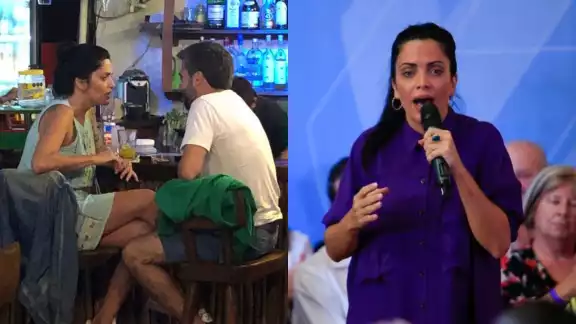 La funcionaria pública fue captada en un bar de Cancún en compañía de su asistente personal La funcionaria pública fue captada en un bar de Cancún en compañía de su asistente personal