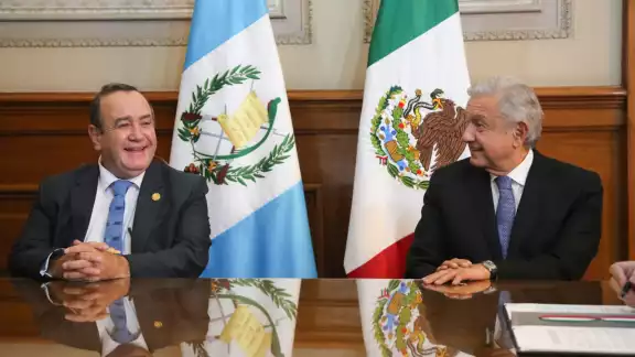López Obrador y Alejandro Giammattei