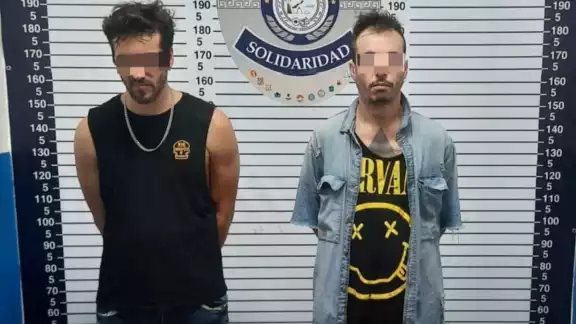 El argentino detenido y su compañero fueron llevados a la FGE Quintana Roo en Playa del Carmen para resolver si situación legal