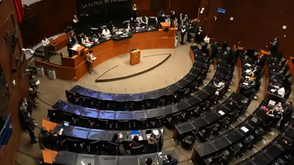 El pleno del Senado de la República aprobó la reforma para sancionar hasta con 20 años de prisión a quienes adultere, falsifiquen, contaminen y alteren vacunas contra el COVID-19
El pleno del Senado de la República aprobó la reforma para sancionar hasta con 20 años de prisión a quienes adultere, falsifiquen, contaminen y alteren vacunas contra el COVID-19