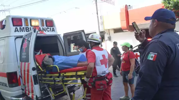 La mujer fue trasladada a un hospital de Progreso