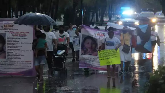 El grupo de búsqueda recorrió un banco de materiales situado al Norte de la ciudad, acompañados de elementos ministeriales y de caninos entrenados
