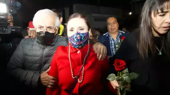 Rosario Robles abandonó Santa Martha y estas fueron sus primeras palabras Rosario Robles abandonó Santa Martha y estas fueron sus primeras palabras