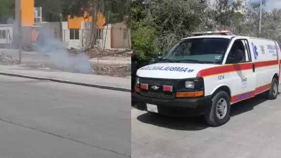 EL hombre fue llevado al Hospital General de Chetumal para su atención luego de electrocutarse mientras trabajaba en la colonia Centernario EL hombre fue llevado al Hospital General de Chetumal para su atención luego de electrocutarse mientras trabajaba en la colonia Centernario