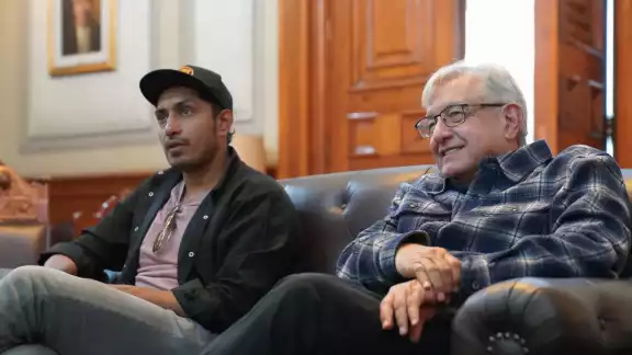 AMLO se encontró con Tenoch Huerta en Palacio Nacional