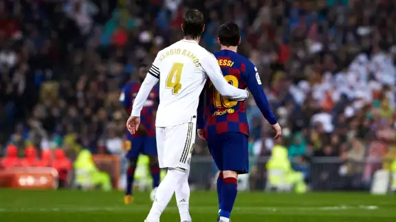 Sergio Ramos y Lio Messi Sergio Ramos y Lio Messi