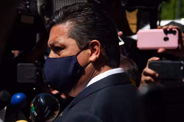 Francisco Cabeza de Vaca, tras una reunión en Palacio Nacional