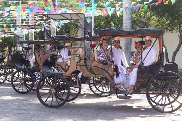 En total son seis calesas, las cuales son una prueba piloto para ir eliminando el uso de caballos