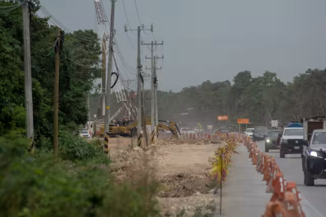 Los trabajos generan congestionamientos viales en la zona