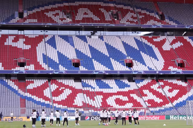 Vista de las gradas de la Allianz Arena