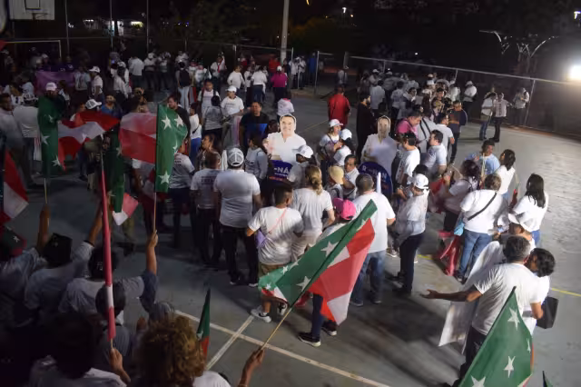 En el evento hubo más gente del partido de vecinos de Mérida