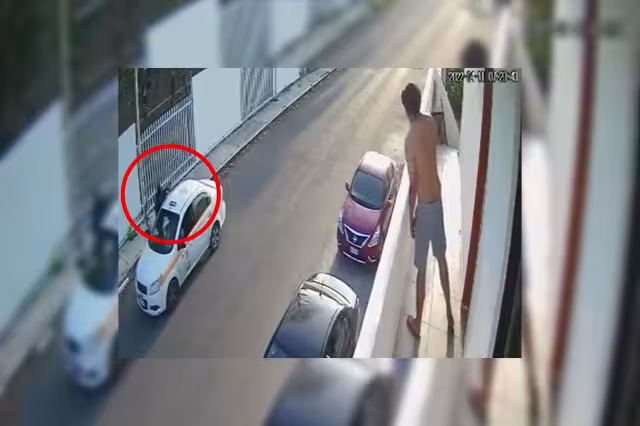 El delincuente disparó al menos en nueve ocasiones antes de huir de la colonia Solidaridad de Chetumal, con rumbo desconocido