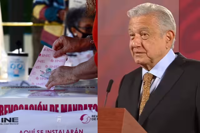 AMLO felicitó a los mexicanos su participación en la consulta para la Revocación de Mandato, que reafirma el poder del pueblo