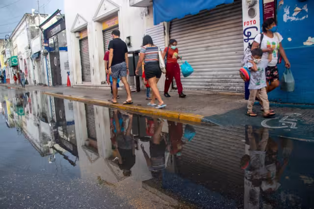 Siguen las fuertes lluvias en Yucatán