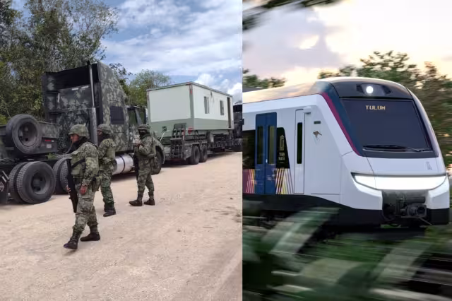 Los ingenieros de la Sedena montaron su campamento cerca de la carretera Tulum-Cobá, donde iniciarán los trabajos del Tren Maya