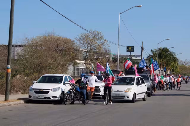 Sólo 40 personas asistieron a la “Rodada Rosa X Xochtl” en Ciudad Caucel