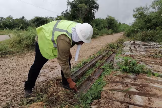 Hasta el momento se han recibido 15 mil 493 toneladas de rieles para el Tren Maya