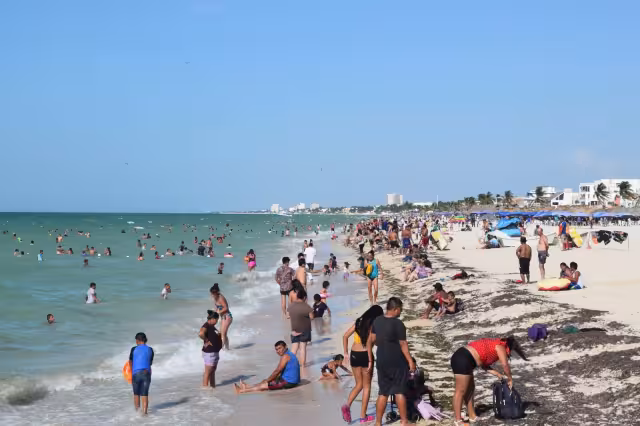 Las playas lucieron llenas