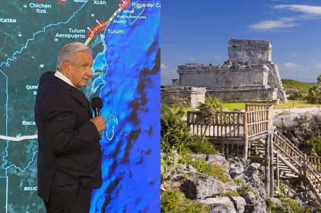 AMLO indicó que la estación del Aeropuerto Internacional de Tulum, estará cerca de la zona arqueológica de Cobá, en Quintana Roo