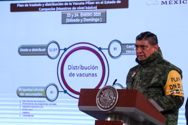 El funcionario estuvo ayer martes en la conferencia mañanera desde Palacio Nacional