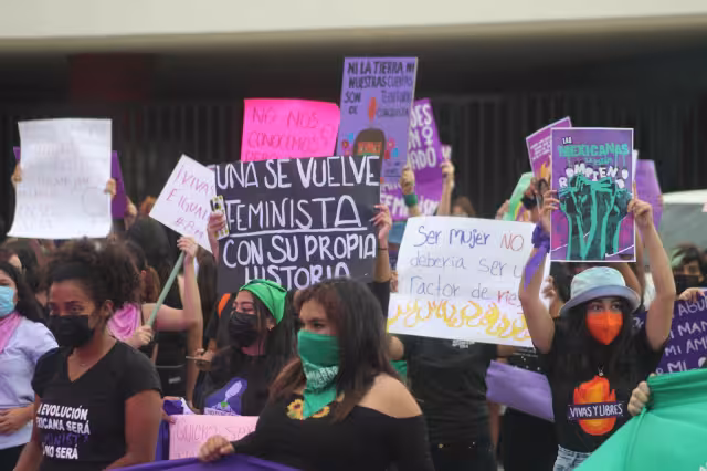 Las feministas del sur de Quintana Roo celebraron el arresto de las personas ciberacosadores en la ciudad de Chetumal