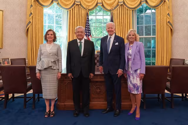 La reunión en la Casa Blanca entre Amlo y Biden dejó varios compromisos por realizarse. Foto: @lopezobrador_
