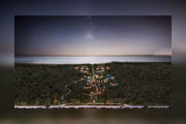 El complejo ecoturístico Riviera Maya estaría en la zona de Punta Ina, colindante a los terrenos del banco de materia del Calica