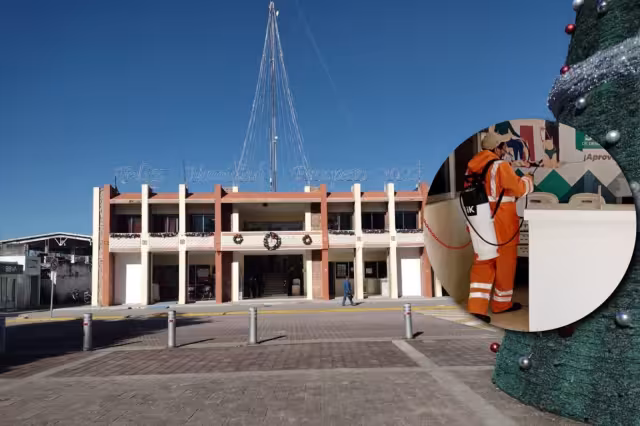 La oficinas y espacios comunes en el Ayuntamiento de Felipe Carrillo Puerto fueron sanitizados tras los casos positivos entre colaboradores