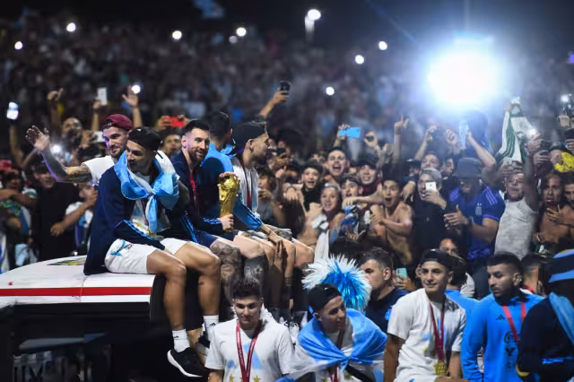 La caravana de Argentina comenzó desde la madrugada