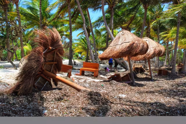 Protección Civil de Quintana Roo indicó que se desconoce el monto aproximado del costo de reparación y limpieza por Grace