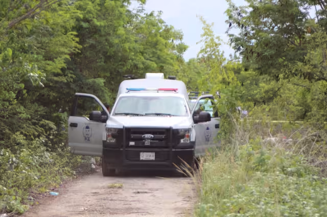 Los restos óseos fueron trasladados al Semefo