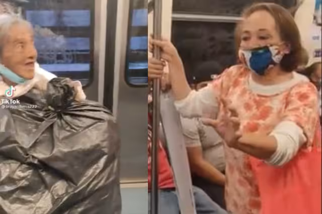 El video se viralizó rápidamente debido a que la señora no dejaba en paz a la abuelita en el Metro de la CDMX
