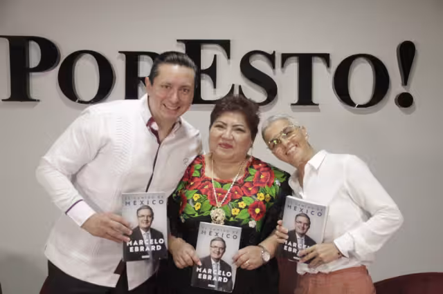 Los diputados Rafael Echazarreta, Rubí Be Chan y Federica Quijano hablaron sobre el libro de Marcelo Ebrard, “El camino de México”