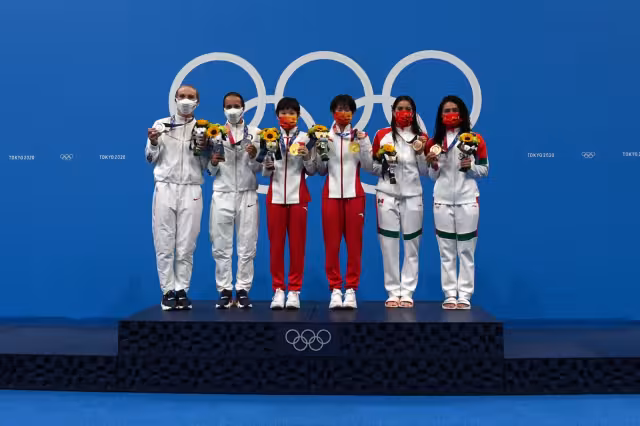 Las clavadistas mexicanas Gabriela Agúndez y Alejandra Orozco conquistaron el bronce