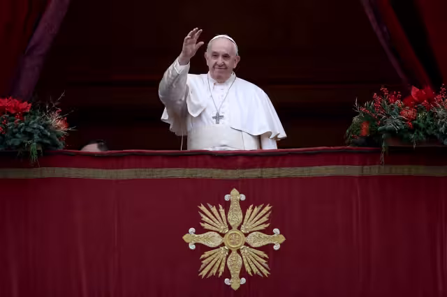 El papa Francisco envió su tradicional bendición Urbi et Orbi del día de Navidad