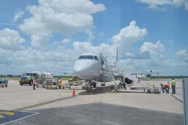 El vuelo de American Airlines llegaba de Dallas, Texas
