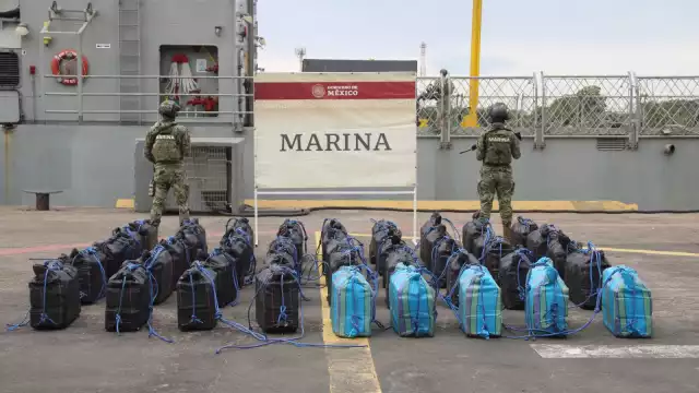 La Secretaría de Marina realizó un fuerte operativo para este decomiso