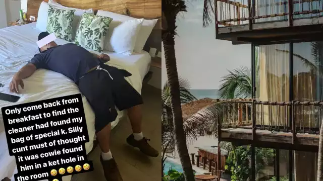 El hombre, que fue identificado como empleado del hotel donde se hospedaba el turista inglés, fue sacado de la habitación tras ser hallado por el visitante