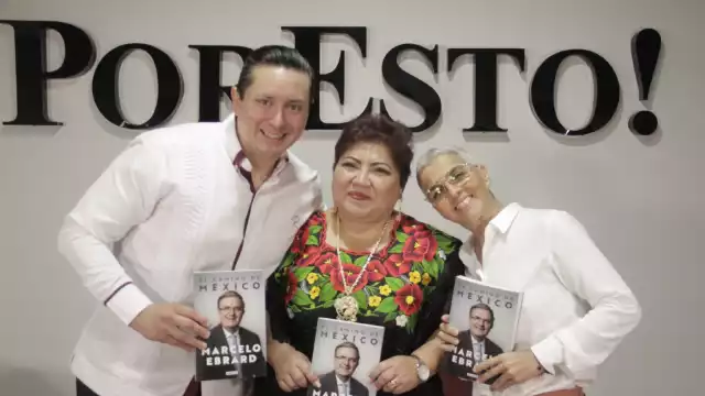 Los diputados Rafael Echazarreta, Rubí Be Chan y Federica Quijano hablaron sobre el libro de Marcelo Ebrard, “El camino de México”