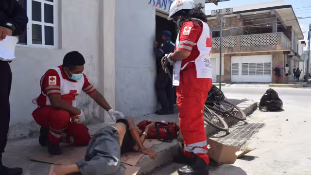 El abuelito fue auxiliado y llevado hasta su domicilio