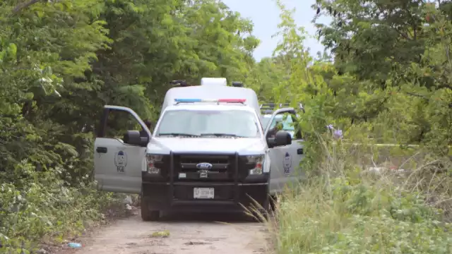 Los restos óseos fueron trasladados al Semefo