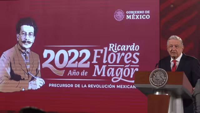 AMLO enfatizó que el año 2022 esta dedicado a Ricardo Flores Magón, precursor de la Revolución Mexicana, a 100 años de su muerte