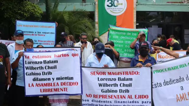 Los ejidatarios acusaron al Tribunal Agrario, ya que ellos no asesoraron bien en la venta de terrenos, beneficiando sólo a empresarios