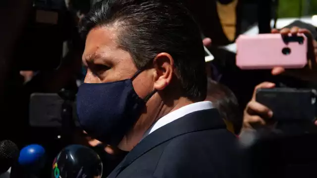 Francisco Cabeza de Vaca, tras una reunión en Palacio Nacional