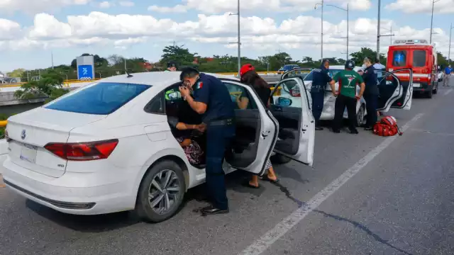 Aunque en el lugar estuvieron los paramédicos de la SSP no fue necesario trasladar a ninguna persona al hospital