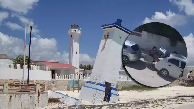 Un video evidenció a las dos personas que robaron una maleta en el área turística de Puerto Morelos, cerca de la avenida Ejército Mexicano