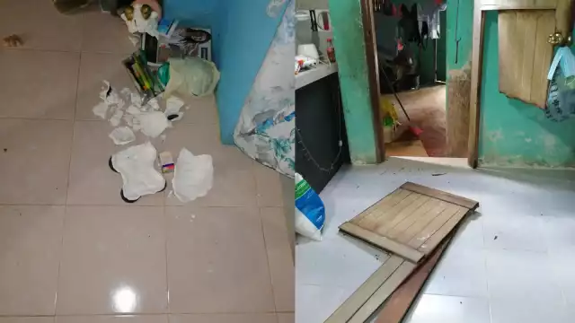 Ladrones rompieron la puerta de la tienda para entrar y sustraer objetos de valor y dinero en efectivo en la comunidad de Chunhuhub