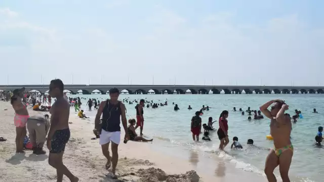 Familias aprovecharon las altas temperaturas para disfrutar de un día en familia